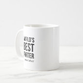 's Werelds beste boer, grappige Vaderdag Koffiemok (Voorkant links)