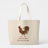 's Werelds beste Boerderij van Quote Quote Quote Q Grote Tote Bag (Achterkant)