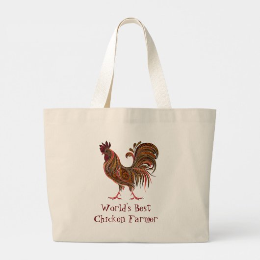 's Werelds beste Boerderij van Quote Quote Quote Q Grote Tote Bag (Achterkant)