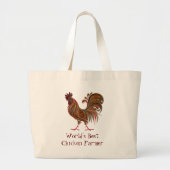 's Werelds beste Boerderij van Quote Quote Quote Q Grote Tote Bag (Voorkant)