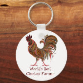 's Werelds beste Boerderij van Quote Quote Quote Q Sleutelhanger (Voorkant)