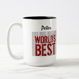 's Werelds beste bommenzwembad met aangepaste naam Tweekleurige Koffiemok