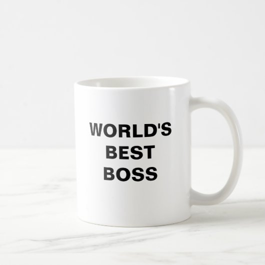 'S WERELDS BESTE BOSS-KoffieMok Koffiemok (Rechts)