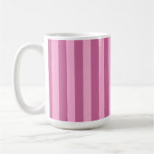 's Werelds beste BOSS roze stripes voor haar V11b Koffiemok (Links)