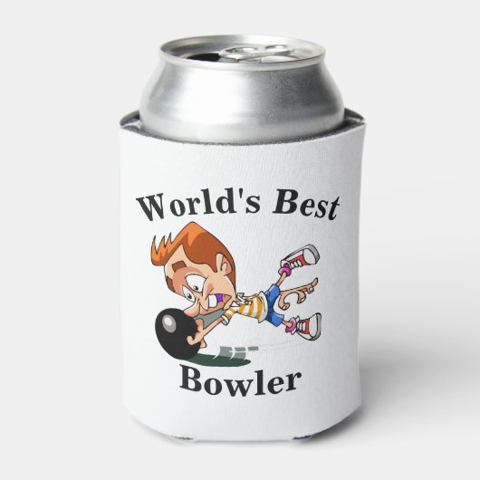 's Werelds beste bowler Blikjeskoeler (Blikje Voorkant)