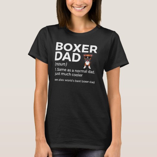 'S Werelds Beste Boxer Dad Definition Funny Boxer T-shirt (Voorkant)