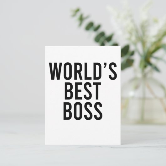 's Werelds beste briefkaart met geschenk Funny gif (Staand voorkant)