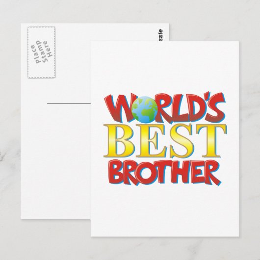 's Werelds beste broer Briefkaart (Voorkant / Achterkant)