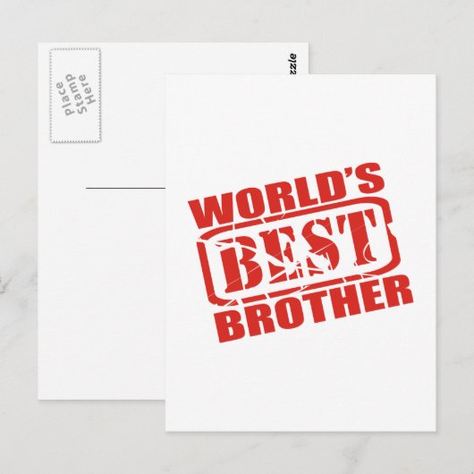 's Werelds beste broer Briefkaart (Voorkant / Achterkant)