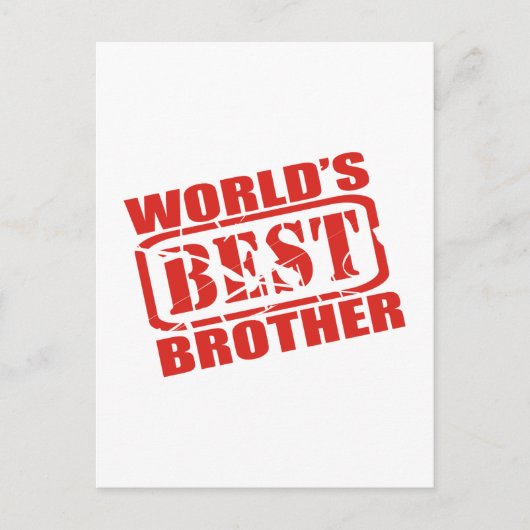 's Werelds beste broer Briefkaart (Voorkant)