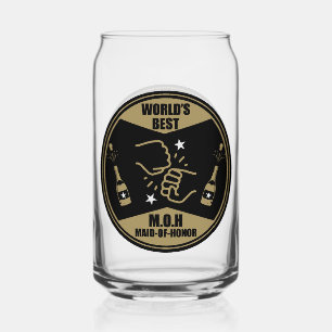 's Werelds beste bruidsmeisje Blikvorm Glas