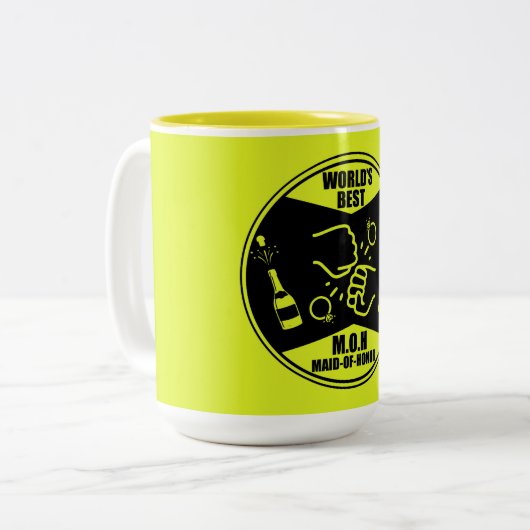 's Werelds beste bruidsmeisje Tweekleurige Koffiemok (Voorkant links)