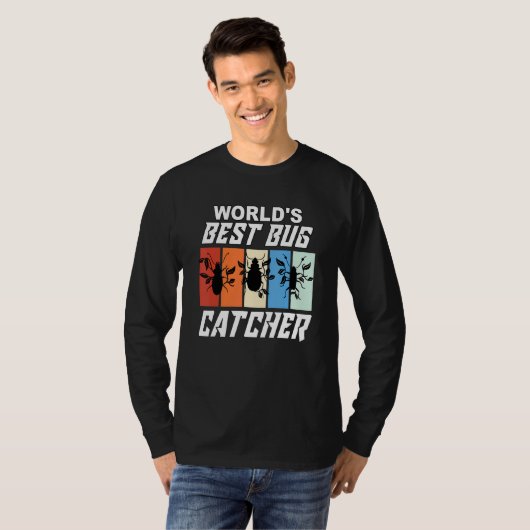 's Werelds Beste Bug Catcher Bug Hunter Bugs T-shirt (Voorkant volledig)