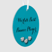 's Werelds beste Bunco-speler Ornament (voorkant)