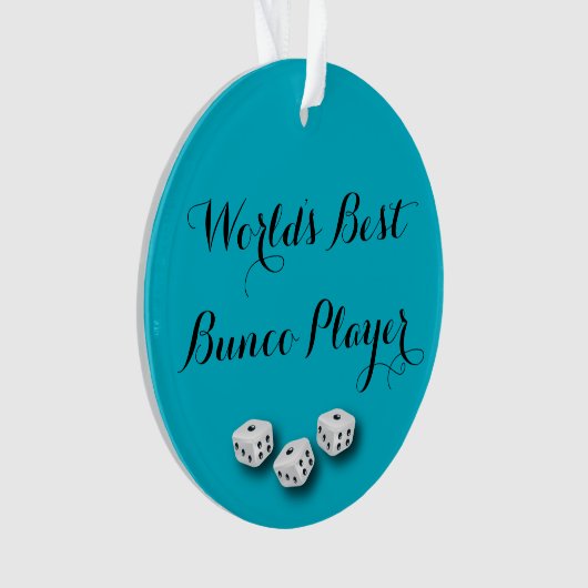 's Werelds beste Bunco-speler Ornament (voorkant)