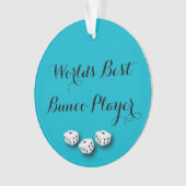 's Werelds beste Bunco-speler Ornament (voorkant)