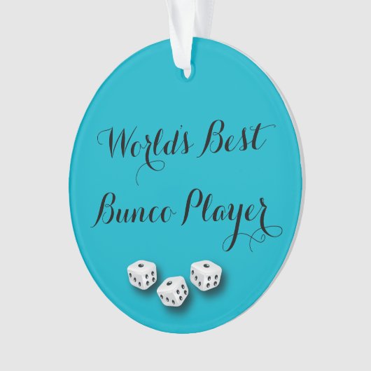 's Werelds beste Bunco-speler Ornament (voorkant)