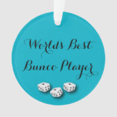 's Werelds beste Bunco-speler Ornament (voorkant)