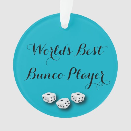 's Werelds beste Bunco-speler Ornament (voorkant)