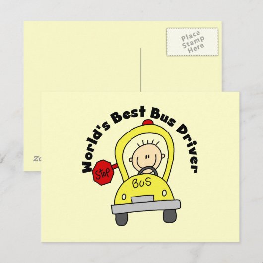 's Werelds beste busdriver Briefkaart (Voorkant / Achterkant)