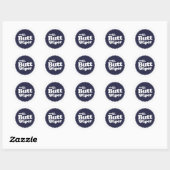 's Werelds beste Butt Wiper grappige verpleegkundi Ronde Sticker (Vel)
