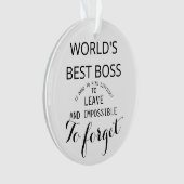 's werelds beste cadeauorganisatie voor baas ornament (voorkant)