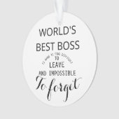 's werelds beste cadeauorganisatie voor baas ornament (voorkant)