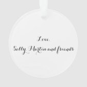 's Werelds beste cadeauorganisatie voor baas Ornament (achterkant)