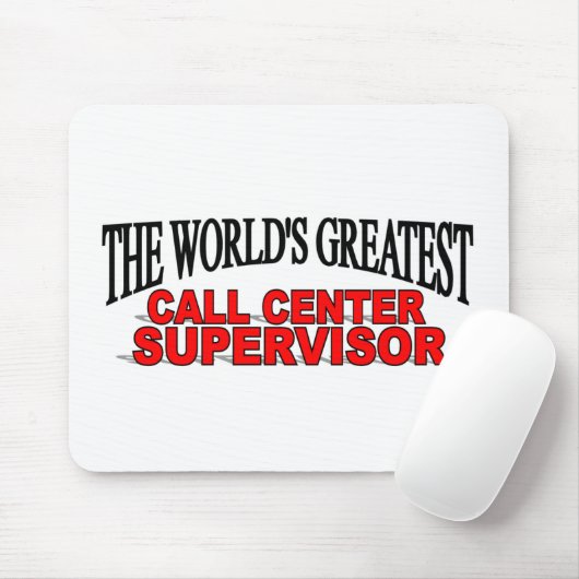 's Werelds beste Call Center Supervisor Muismat (Met muis)