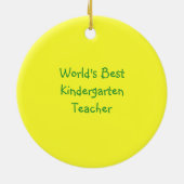 's Werelds beste Cartoon voor schoolkinderen Keramisch Ornament (Achterkant)