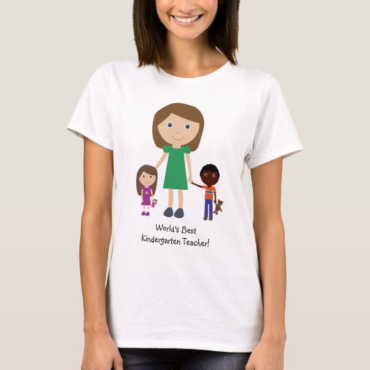 's Werelds beste Cartoon voor schoolkinderen T-shirt (Voorkant)