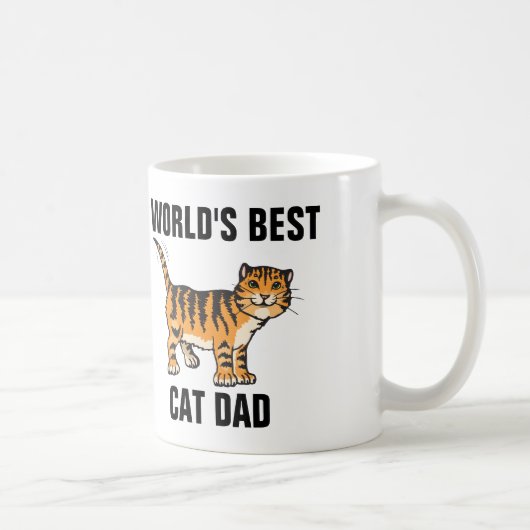 'S WERELDS BESTE CAT DAD koffiemuts Koffiemok (Rechts)