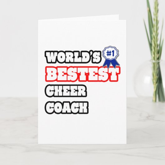 's Werelds beste cheercoach Kaart (Voorkant)