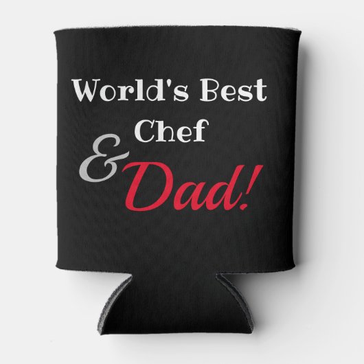 's Werelds Beste Chef & Pap Koelbox Blikjeskoeler (Voorkant)