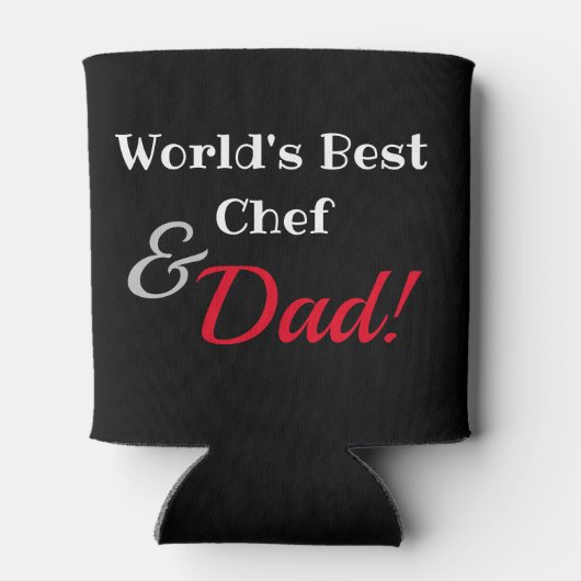 's Werelds Beste Chef & Pap Koelbox Blikjeskoeler (Achterkant)