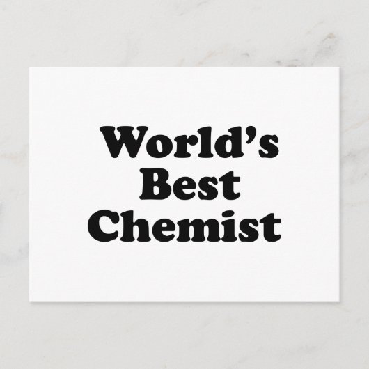 's Werelds beste chemicus Briefkaart (Voorkant)