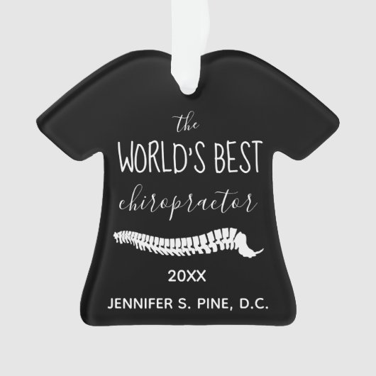 's Werelds beste Chiropractor-cadeau Ornament (voorkant)