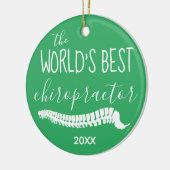 's Werelds beste chiropractor-kerstfeest Keramisch Ornament (Links)