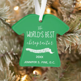 's Werelds beste chiropractor-kerstfeest Ornament