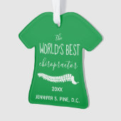 's Werelds beste chiropractor-kerstfeest  Ornament (voorkant)