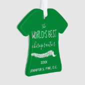 's Werelds beste chiropractor-kerstfeest  Ornament (voorkant)