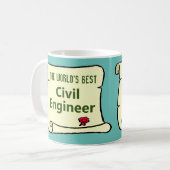 's Werelds beste civiele ingenieur. Koffiemok (Voorkant links)