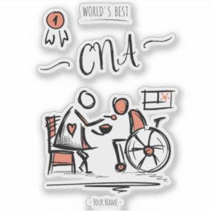 'S Werelds beste CNA - Certified Nurse Assistant G Sticker