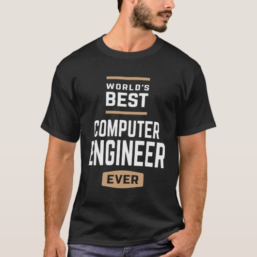 's Werelds beste computertechnicus ooit T-shirt (Voorkant)