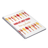 's Werelds beste Cook-aangepaste naam rood Sinaasa Notitieboek (Rechterzijde)