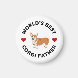 'S Werelds Beste Corgi Vader Trotse Hond Papa Gift Magneet