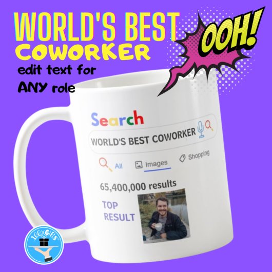 'S WERELDS BESTE COWORKER - Grappig Afbeelding zoe Koffiemok