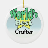 's Werelds beste Crafter Keramisch Ornament (Achterkant)