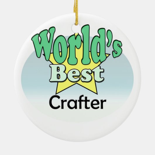 's Werelds beste Crafter Keramisch Ornament (Achterkant)