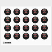 's Werelds beste cricketcoach Ronde Sticker (Vel)